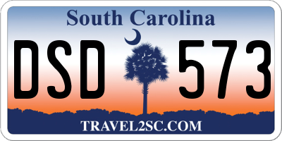 SC license plate DSD573