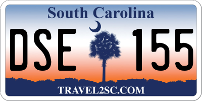 SC license plate DSE155