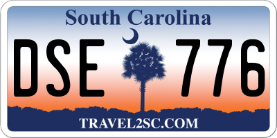 SC license plate DSE776