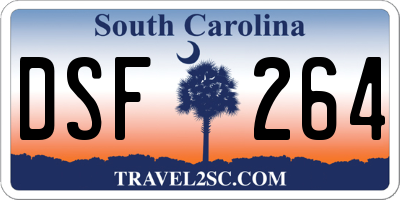 SC license plate DSF264