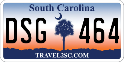 SC license plate DSG464