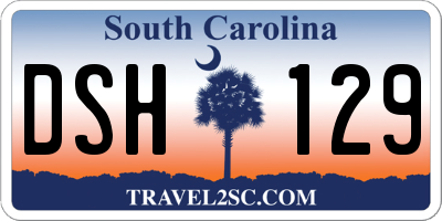 SC license plate DSH129