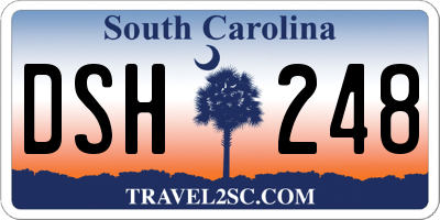 SC license plate DSH248