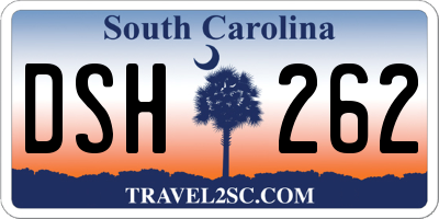 SC license plate DSH262