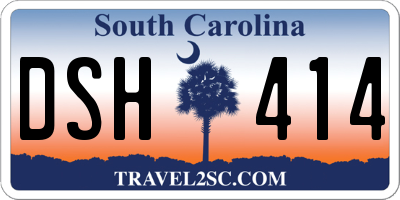 SC license plate DSH414