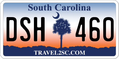 SC license plate DSH460