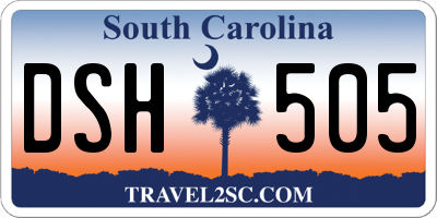 SC license plate DSH505