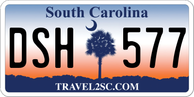 SC license plate DSH577