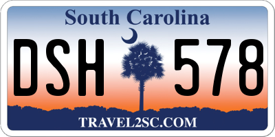 SC license plate DSH578