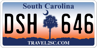 SC license plate DSH646