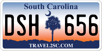 SC license plate DSH656