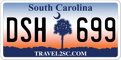 SC license plate DSH699