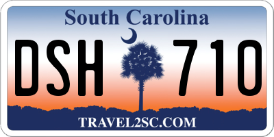 SC license plate DSH710