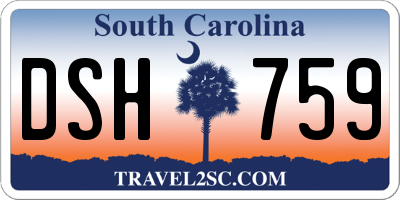 SC license plate DSH759