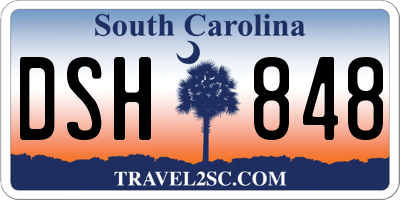 SC license plate DSH848