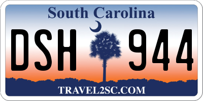 SC license plate DSH944