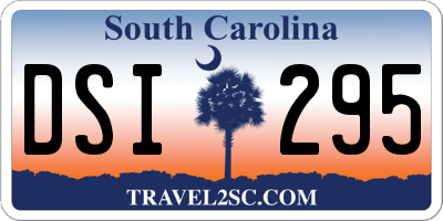 SC license plate DSI295