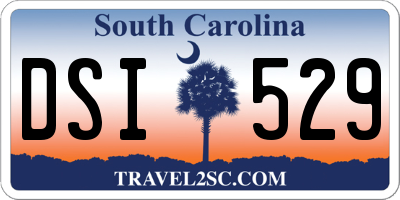 SC license plate DSI529