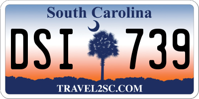 SC license plate DSI739