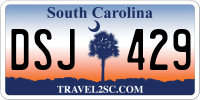 SC license plate DSJ429