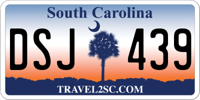 SC license plate DSJ439