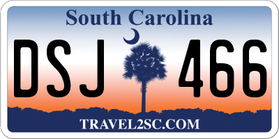SC license plate DSJ466