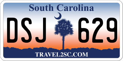 SC license plate DSJ629