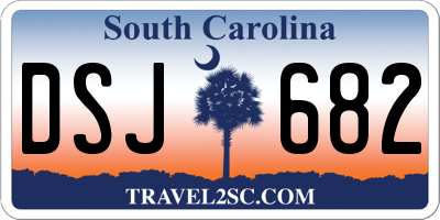SC license plate DSJ682