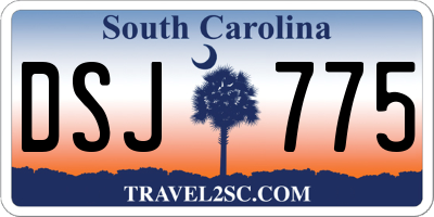 SC license plate DSJ775