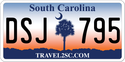SC license plate DSJ795
