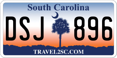 SC license plate DSJ896