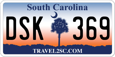 SC license plate DSK369
