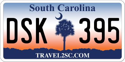 SC license plate DSK395