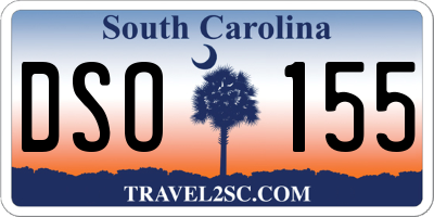 SC license plate DSO155