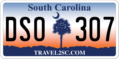 SC license plate DSO307