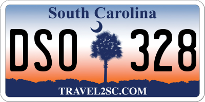 SC license plate DSO328
