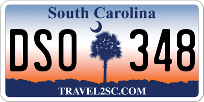 SC license plate DSO348