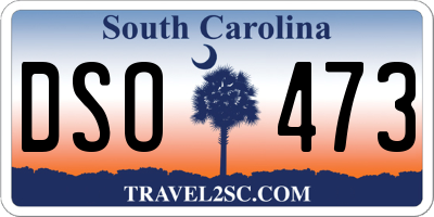 SC license plate DSO473