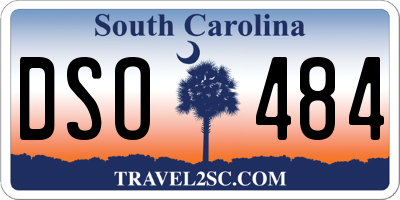 SC license plate DSO484