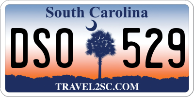 SC license plate DSO529