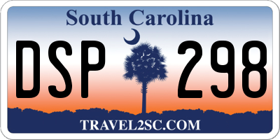 SC license plate DSP298