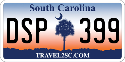 SC license plate DSP399