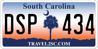 SC license plate DSP434