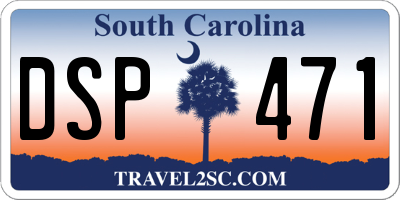 SC license plate DSP471