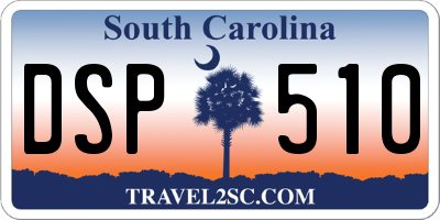 SC license plate DSP510