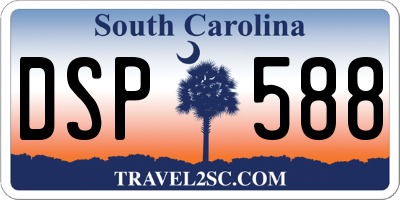 SC license plate DSP588