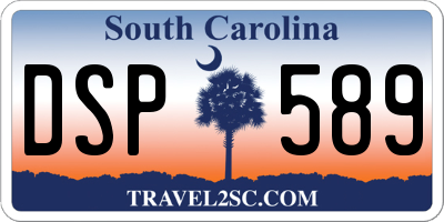 SC license plate DSP589