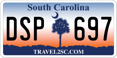 SC license plate DSP697