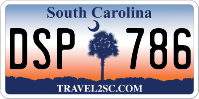 SC license plate DSP786