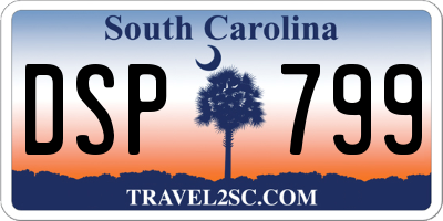 SC license plate DSP799
